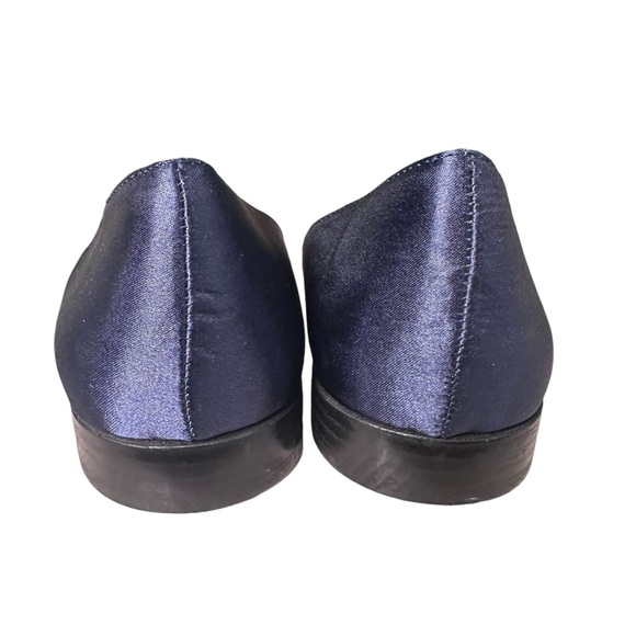 Zara Trafaluc Colorblock Satin Pointed Toe Flats Black Pink Blue Size 39 US 8 - Picture 10 of 14